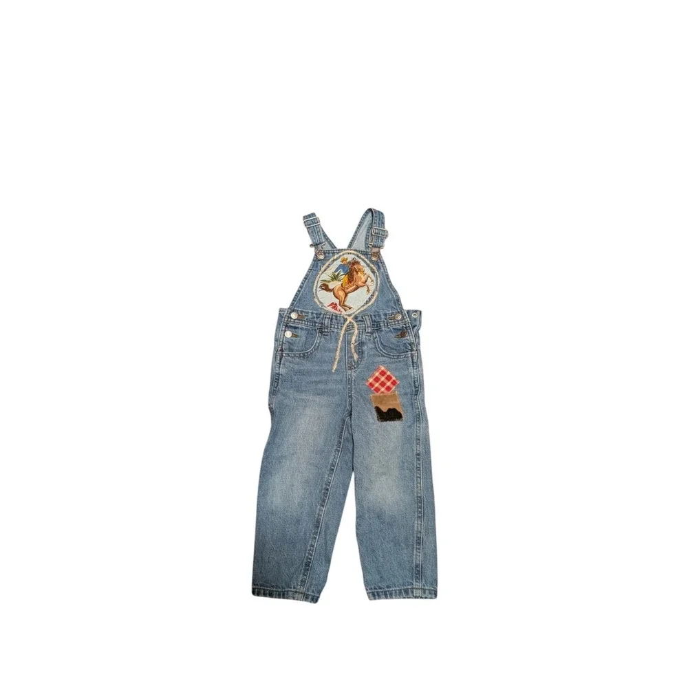 Denim Overall Bibs 3T Custom Farm Rodeo Barn Handmade